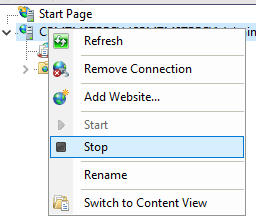 IIS_Stop