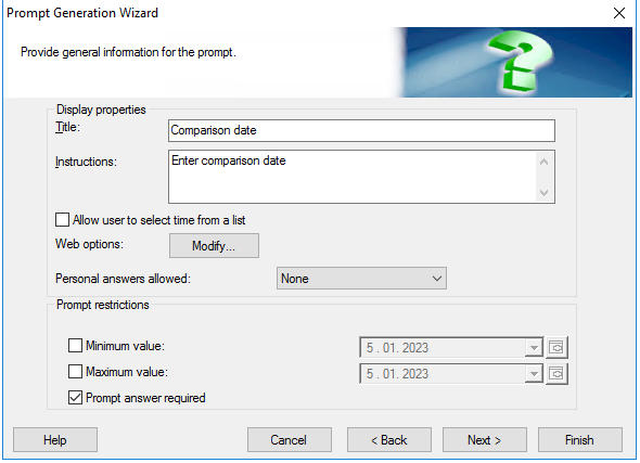 Prompt name