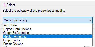 Metric formating